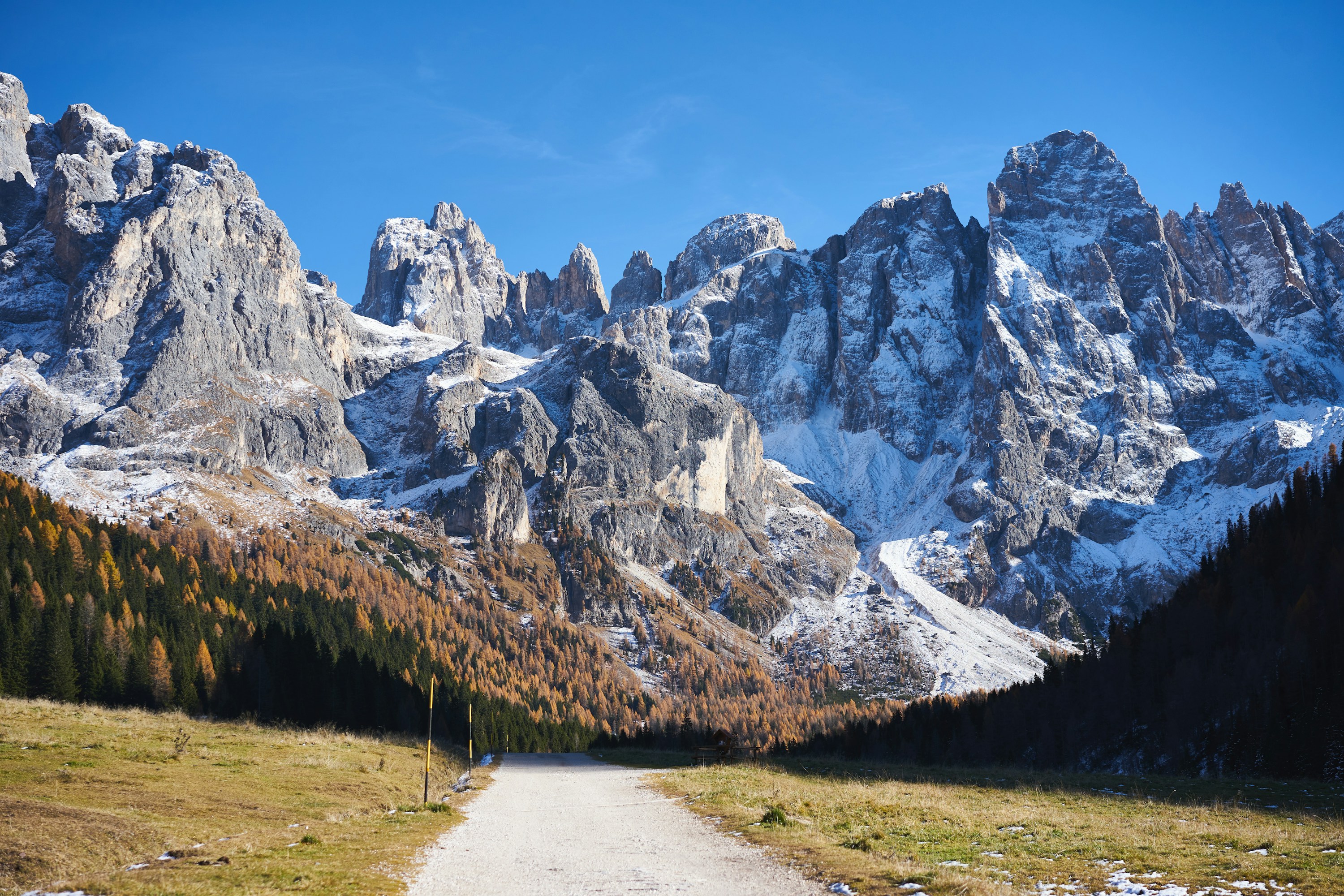 Mountain peaks in Val Venegia, San Martino di Castrozza
